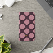 iPhone 12 Pro Vegan Leather Wallet Case – Pink Plum Polka Dot Design - VYIR