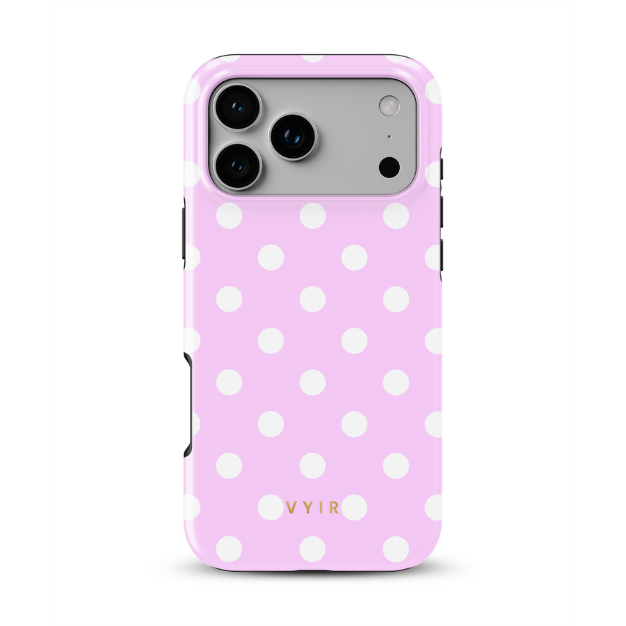 Classic Polka Dots, Pastel Pink - Tough Etui na iPhone z MagSafe