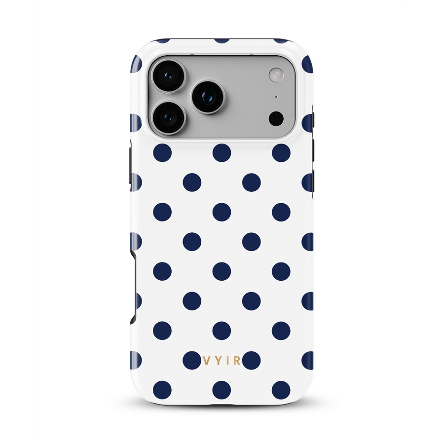 Classic Polka Dots, Sailor Blue - Tough Etui na iPhone z MagSafe