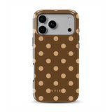 Classic Polka Dots, Elegant Brown - Tough Etui na iPhone z MagSafe