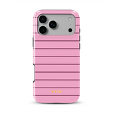 Horizontal Stripes, Blush Pink - Tough Etui MagSafe na iPhone