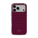 Horizontal Stripes, Merlot - Tough Etui MagSafe na iPhone