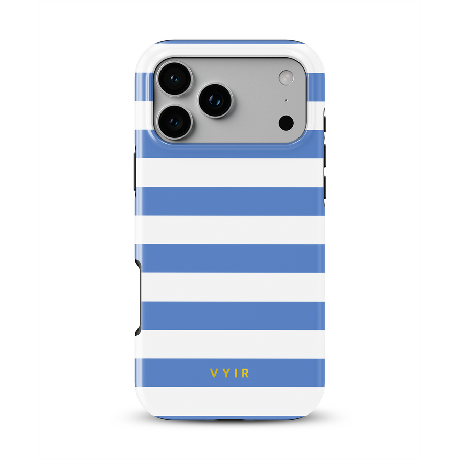Horizontal Stripes, Parisian Blue - Tough Etui na telefon