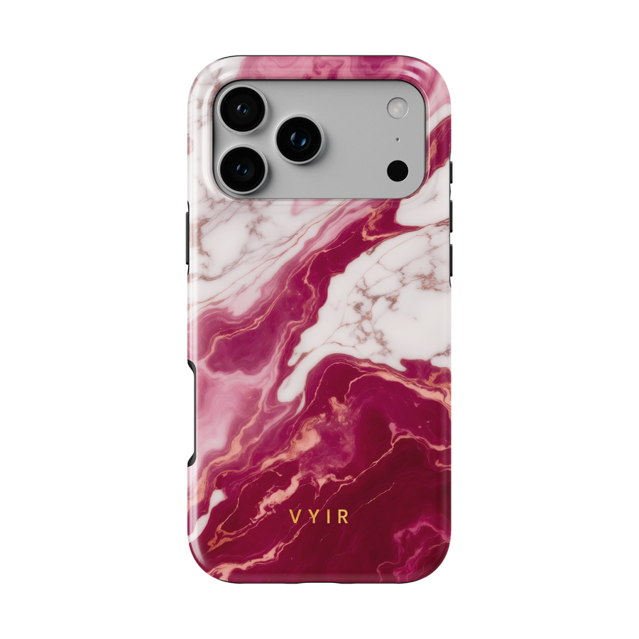 Italian Marble Burgundy - Tough MagSafe Etui na telefon iPhone