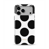 Large Polka Dots, Mono Black - Tough Etui na iPhone z MagSafe