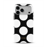 Large Polka Dots, Black Sparkle - Tough Etui na iPhone z MagSafe