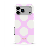 Large Polka Dots, Waniliowy róż - Tough Etui MagSafe na iPhone'a