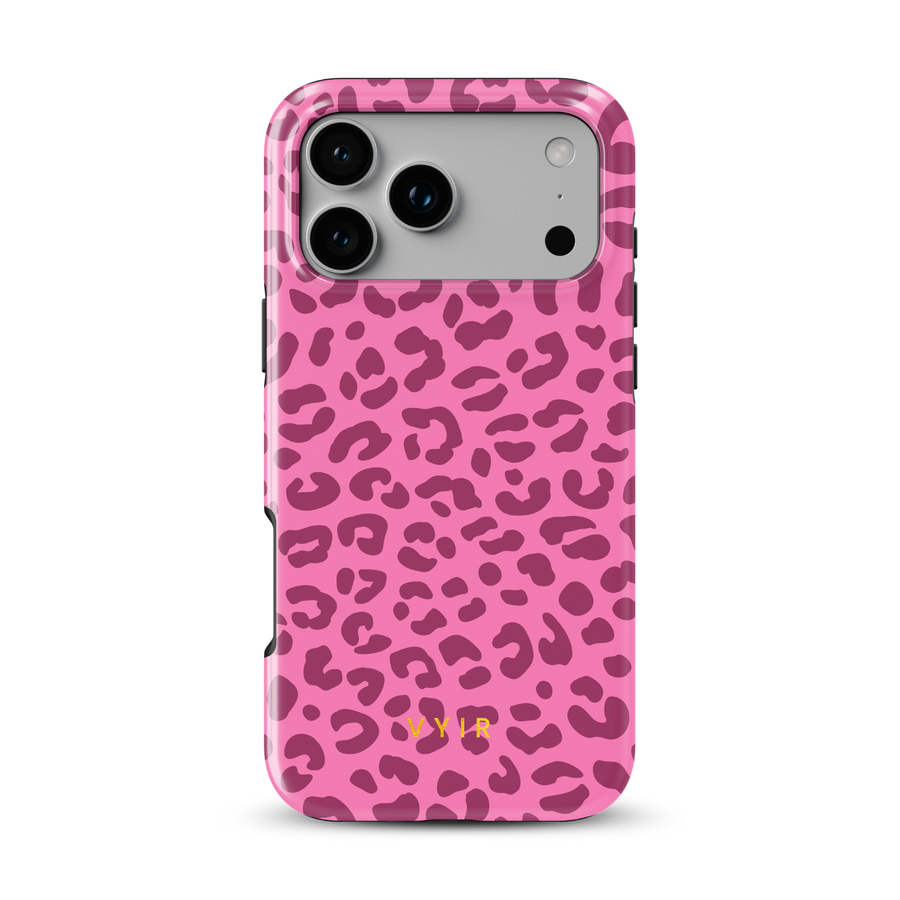 Leopard Elegance Pink - Tough MagSafe Etui na iPhone