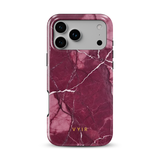 Pure Marble Burgundy - Tough MagSafe Etui na telefon iPhone