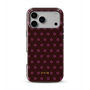 VYIR Signature Flowers, Burgundy - Shockproof Phone Case - VYIR
