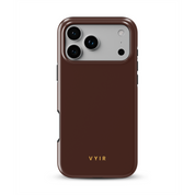 VYIR Signature Solid Colors, Chocolate Brown - Shockproof MagSafe iPhone Case - VYIR