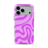 Swirl Lines, jasnoróżowy - Tough etui MagSafe na iPhone