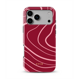 Swirl Lines, różowy i czerwony - Tough etui MagSafe na iPhone