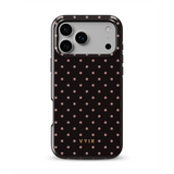 Tiny Polka Dots, Czekoladowy - Tough Etui MagSafe na iPhone