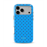 Tiny Polka Dots, Elektryczny niebieski - Tough MagSafe Etui na iPhone