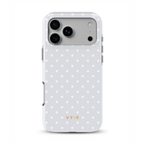 Tiny Polka Dots, Pearl White - Tough Etui MagSafe na iPhone