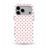 Tiny Polka Dots, Czerwony blask - Tough Etui MagSafe na iPhone