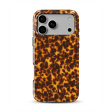 Tortoiseshell, bursztynowy - Tough etui MagSafe na iPhone