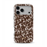 Tortoiseshell, mocha - Tough Etui MagSafe na iPhone