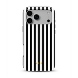 Vertical Stripes, Czarno-biały - Tough Etui MagSafe na iPhone'a