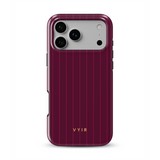 Vertical Stripes, Merlot - Tough Etui MagSafe na iPhone