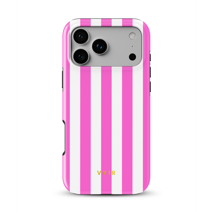 Vertical Stripes, Fashion Pink - Tough MagSafe Etui na iPhone'a