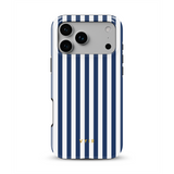 Vertical Stripes, Old Money Blue - Tough Etui MagSafe na iPhone'a