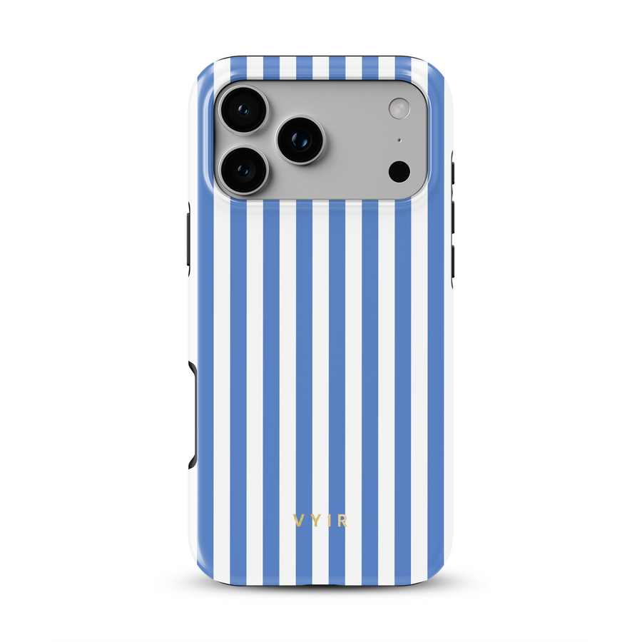 Vertical Stripes, Paryski błękit - Tough Etui MagSafe na iPhone'a