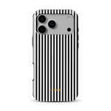 Vertical Stripes, czarno-białe prążki - Tough Etui MagSafe do iPhone