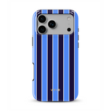 Vertical Stripes, Rivoli Blue - Tough Etui MagSafe na iPhone