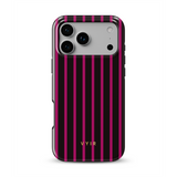 Vertical Stripes, czerwone wino - Tough Etui MagSafe do iPhone