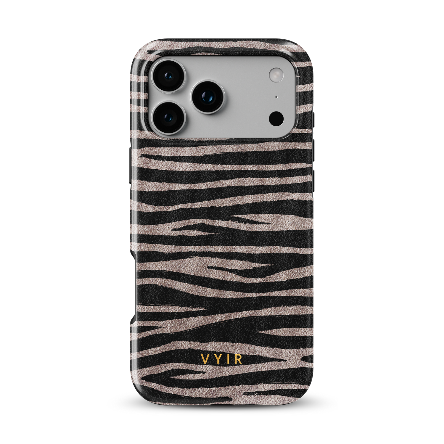 Zebra Gleam Mocha - Shockproof Phone Case - VYIR