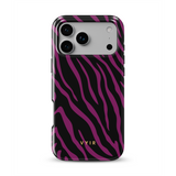 Zebra Luxe, Bordowy - Tough Etui MagSafe na iPhone