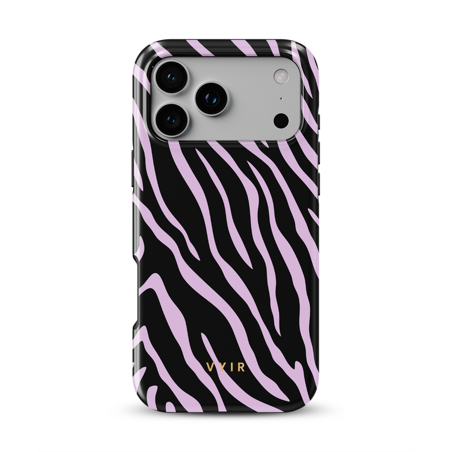 Zebra Luxe, Jasnofioletowy - Tough Etui MagSafe na iPhone