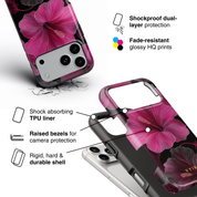 Midnight Hibiscus - Shockproof Phone Case - VYIR