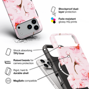 Cherry Blossom Drift - Shockproof MagSafe iPhone Case - VYIR