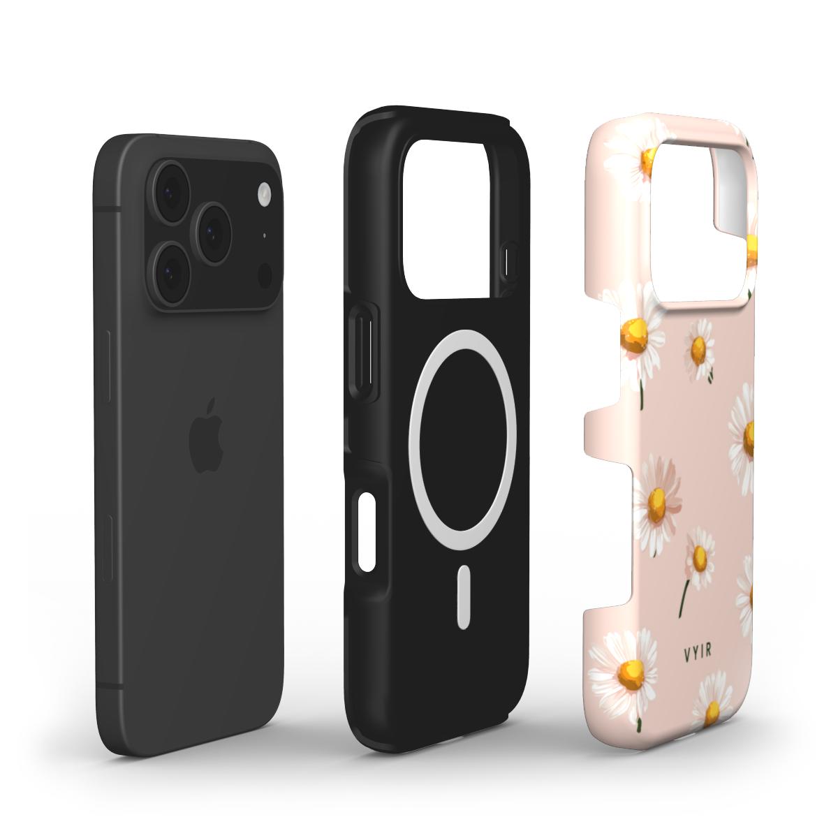 Blush Daisy - Shockproof MagSafe iPhone Case - VYIR