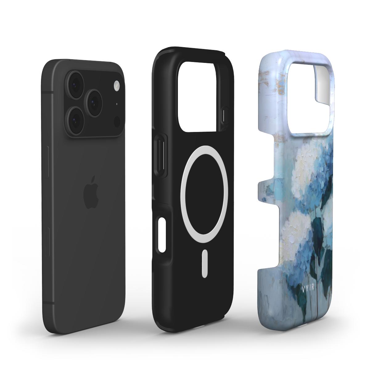 Painted Hydrangea - Shockproof MagSafe iPhone Case - VYIR