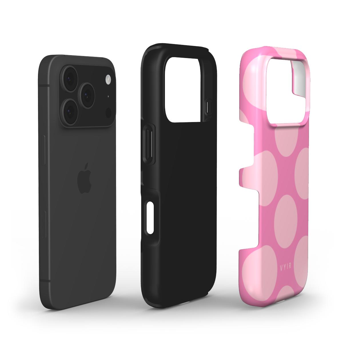 Big Polka Dots, Bubblegum - Shockproof iPhone Case - VYIR