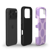 Big Polka Dots, Lilac - Shockproof iPhone Case - VYIR