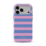 Horizontal Stripes, Periwinkle Dream - Tough Etui na telefon