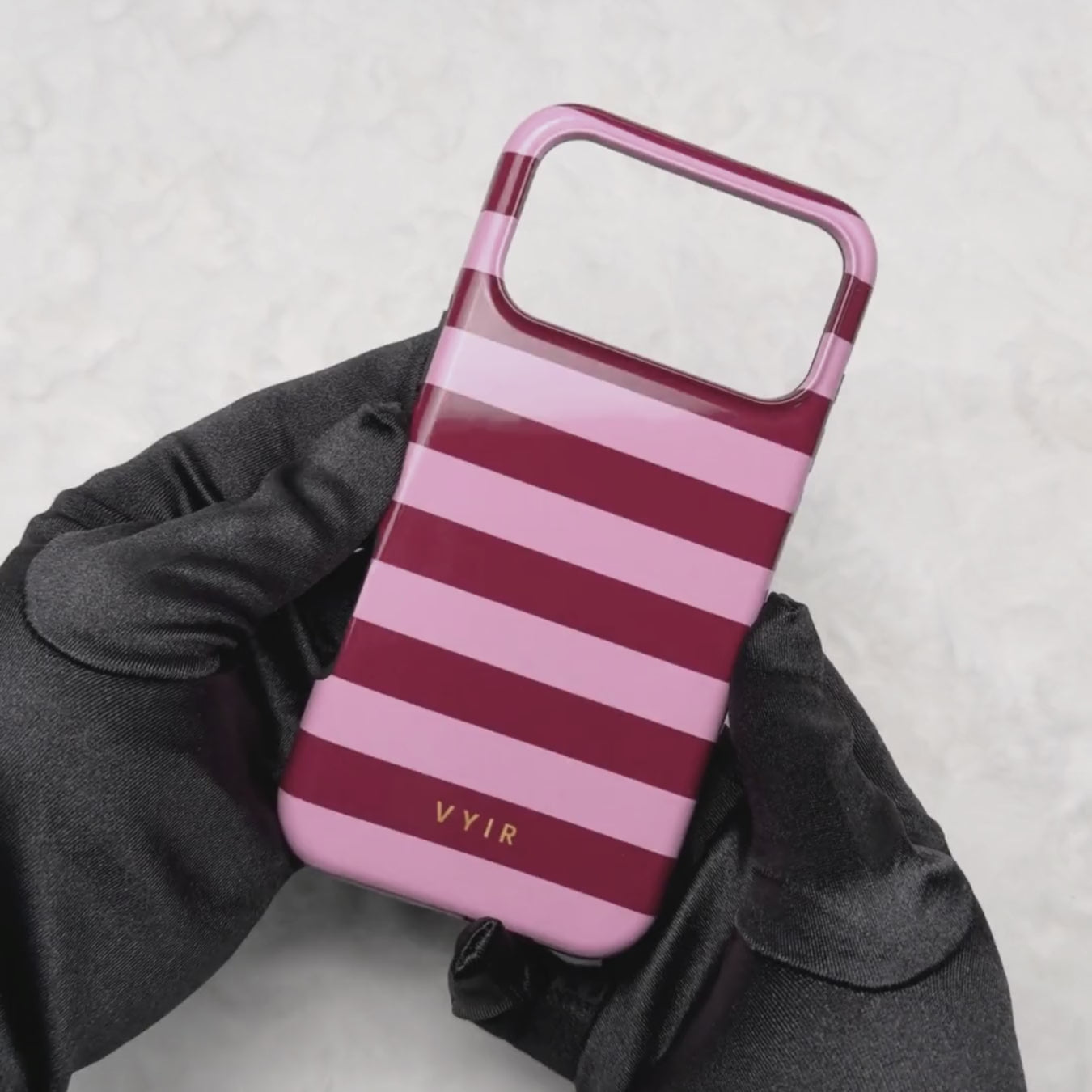 Horizontal Stripes, Candy Pink - Tough Etui na telefon