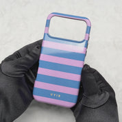 Horizontal Stripes, Periwinkle Dream - Tough Etui na telefon