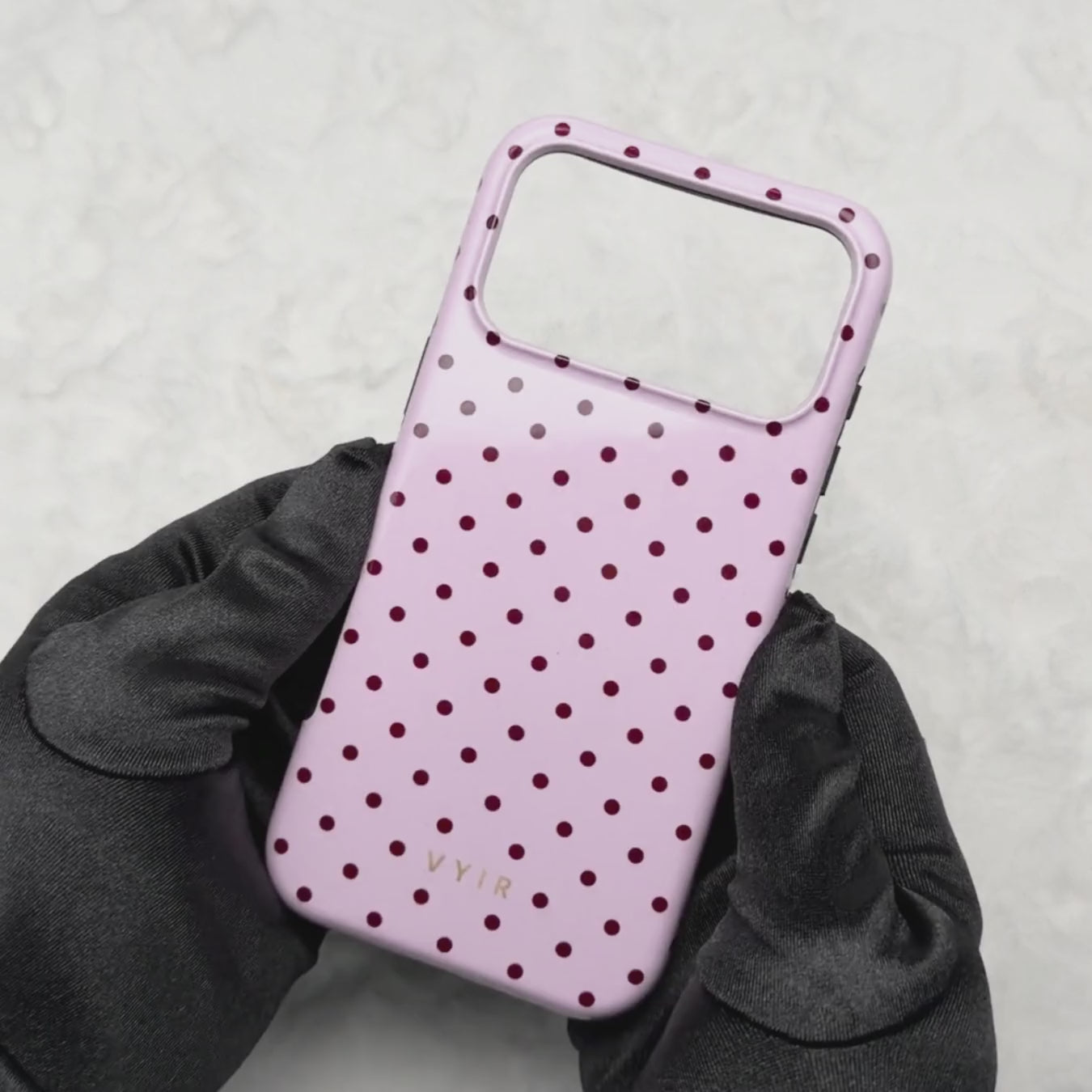 Tiny Polka Dots, Cukierkowy róż - Tough Etui na telefon